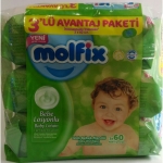 Molfix - молфикс мокри кърпи с капак алое 3в1 180 бр